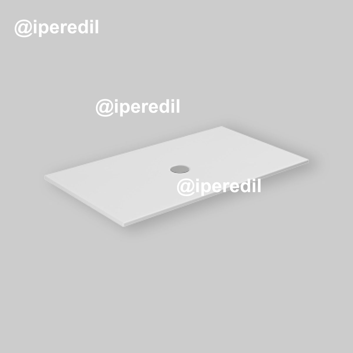 PIATTO DOCCIA RETTANGOLARE IN CERAMICA "SOLODUE" BIANCO COTONE 70x120 H.2 cm