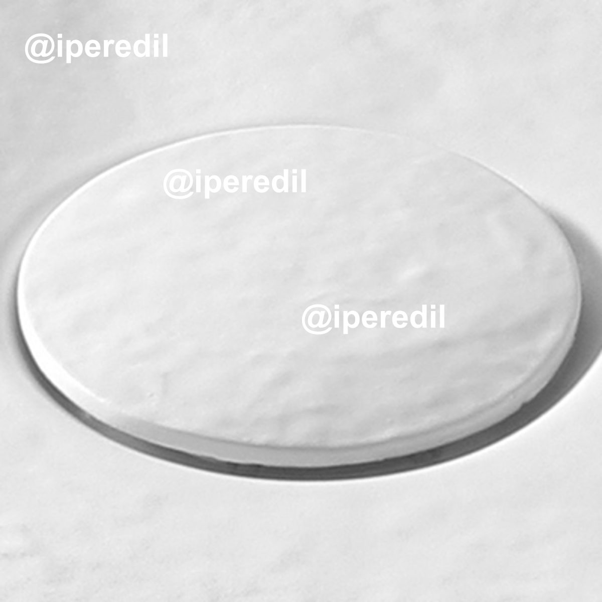 PILETTA PER PIATTO DOCCIA "PIETRACERAMICA" GESSO Ø90 mm