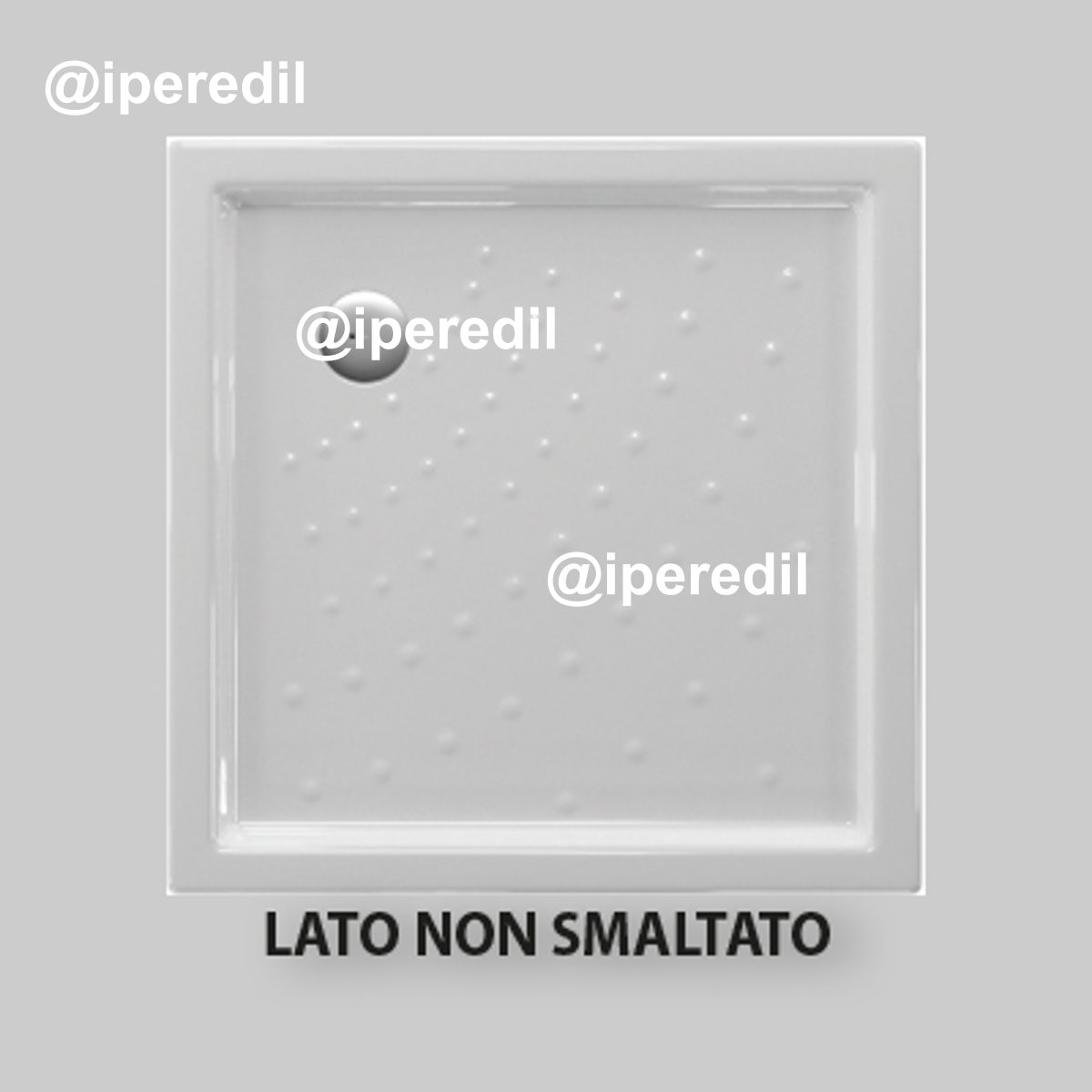 PIATTO DOCCIA QUADRATO "ABACO" H.6 90 x 90 cm