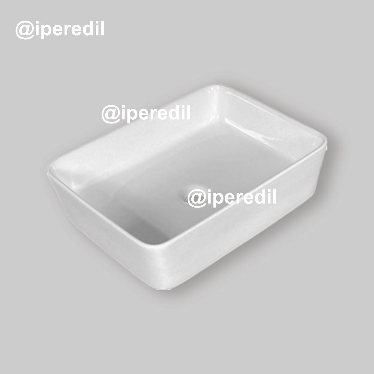 LAVABO DA APPOGGIO "ZETA" RETTANGOLARE 50x38 cm