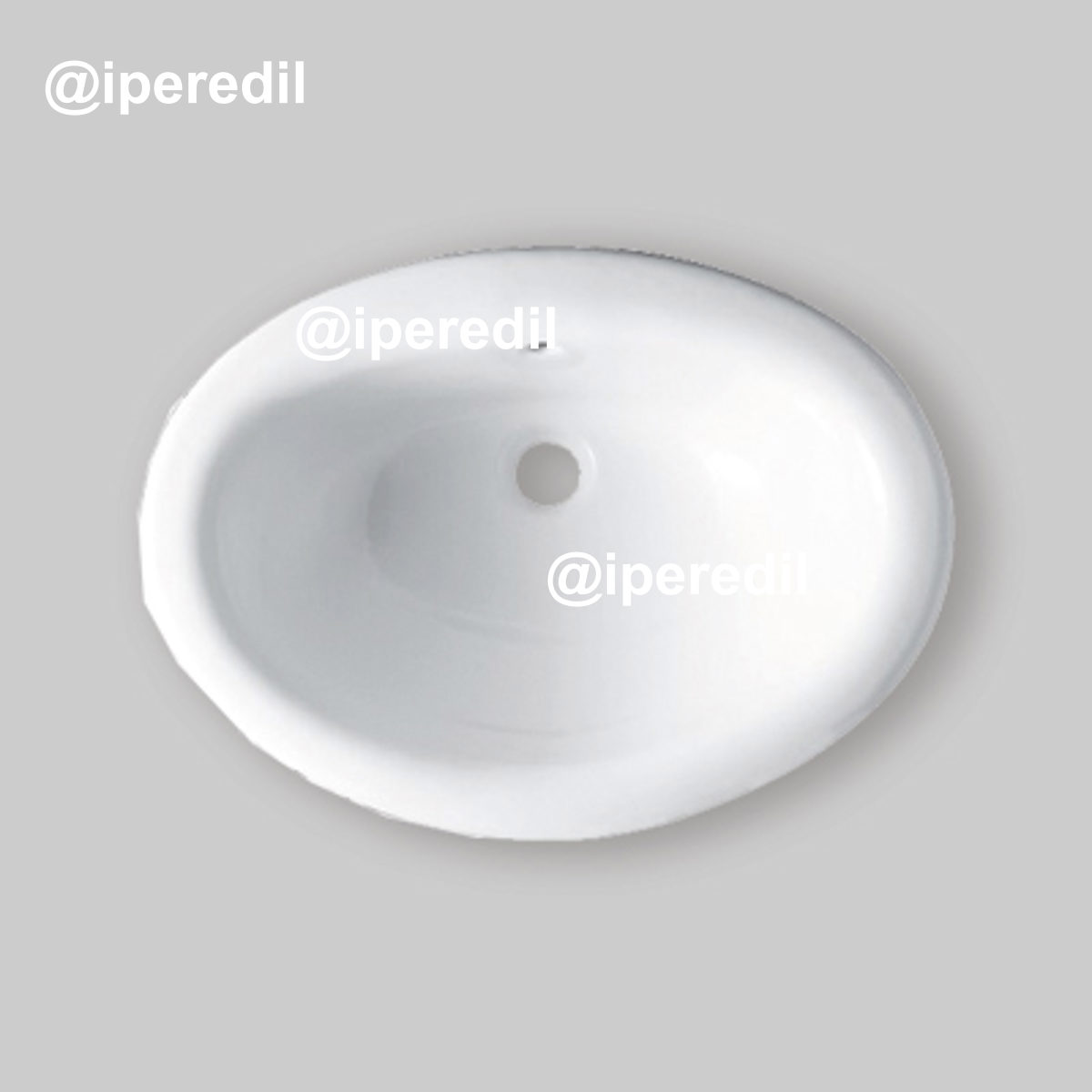 LAVABO DA INCASSO SOPRAPIANO "DECOR 56" SPR 56 x 41 cm