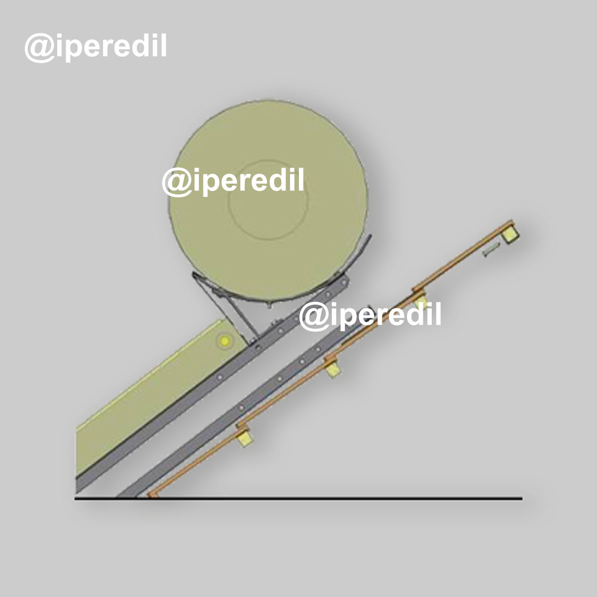 STAFFA SUPPORTO A TETTO CN01 Per 150/200 lt