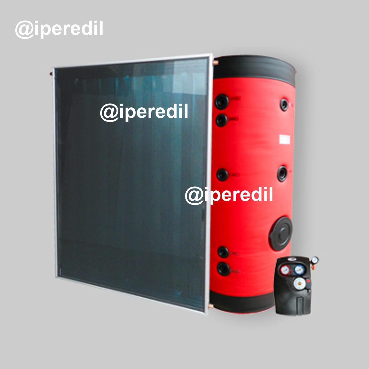 SISTEMA SOLARE A CIRCOLAZIONE FORZATA 300 LT. 2 Collettori da 2,66 mq