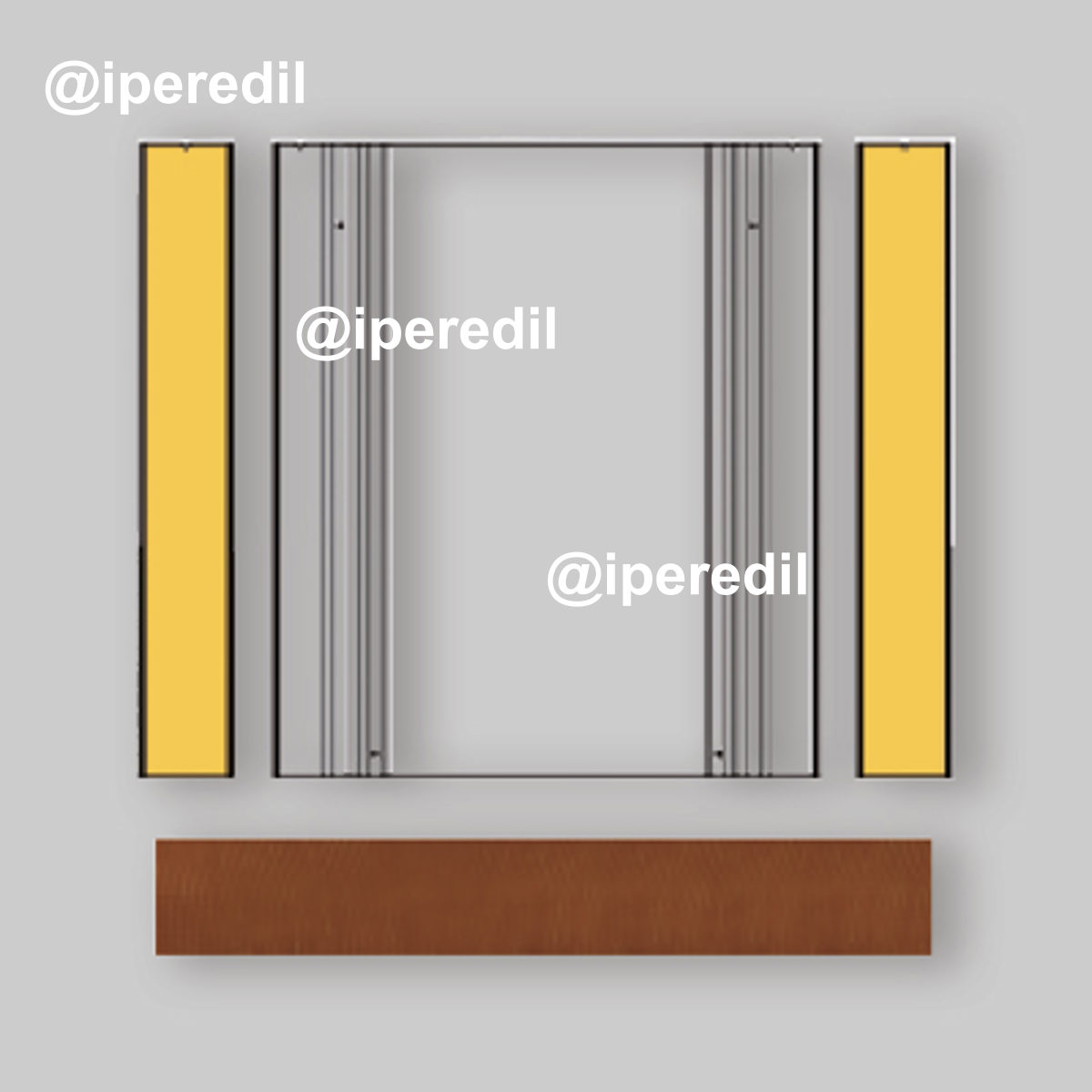 TELAIO DI MONTAGGIO PER TETTO INCLINATO 1 Collettore