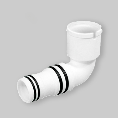 RACCORDO A GOMITO USCITA ORIZZONTALE 90Ø