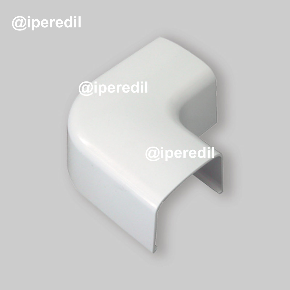 CURVA PIANA PER CANALINA 80 x 60 mm