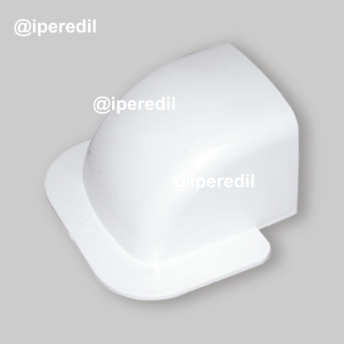 CURVA A MURO PER CANALINA 80 x 60 mm