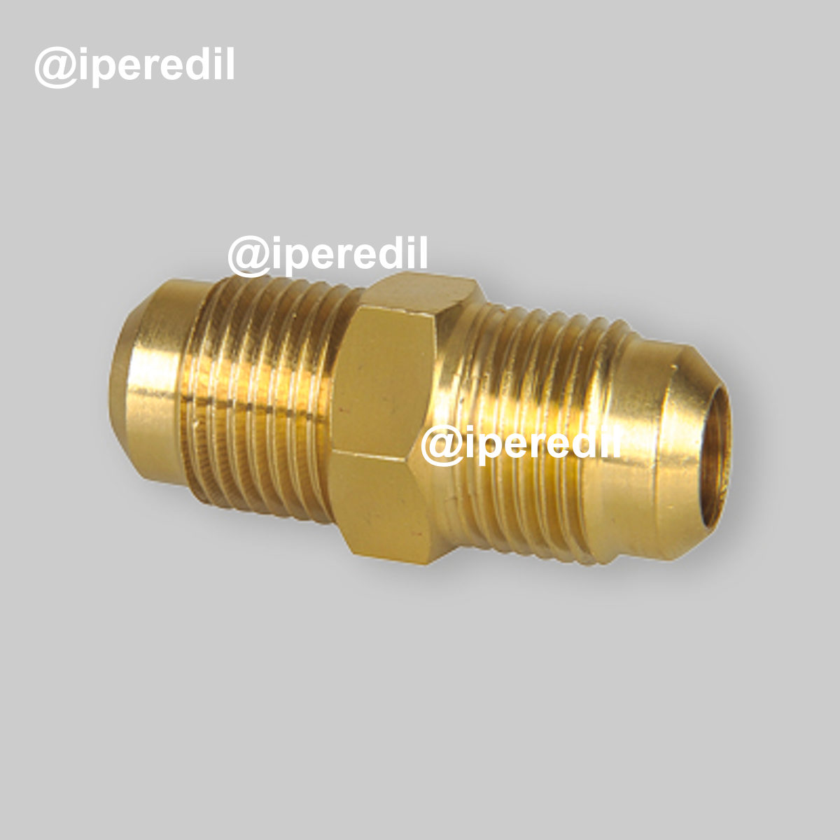 RACCORDO DIRITTO DOPPIO MM PER CONDIZIONAMENTO 3/8" x 3/8"