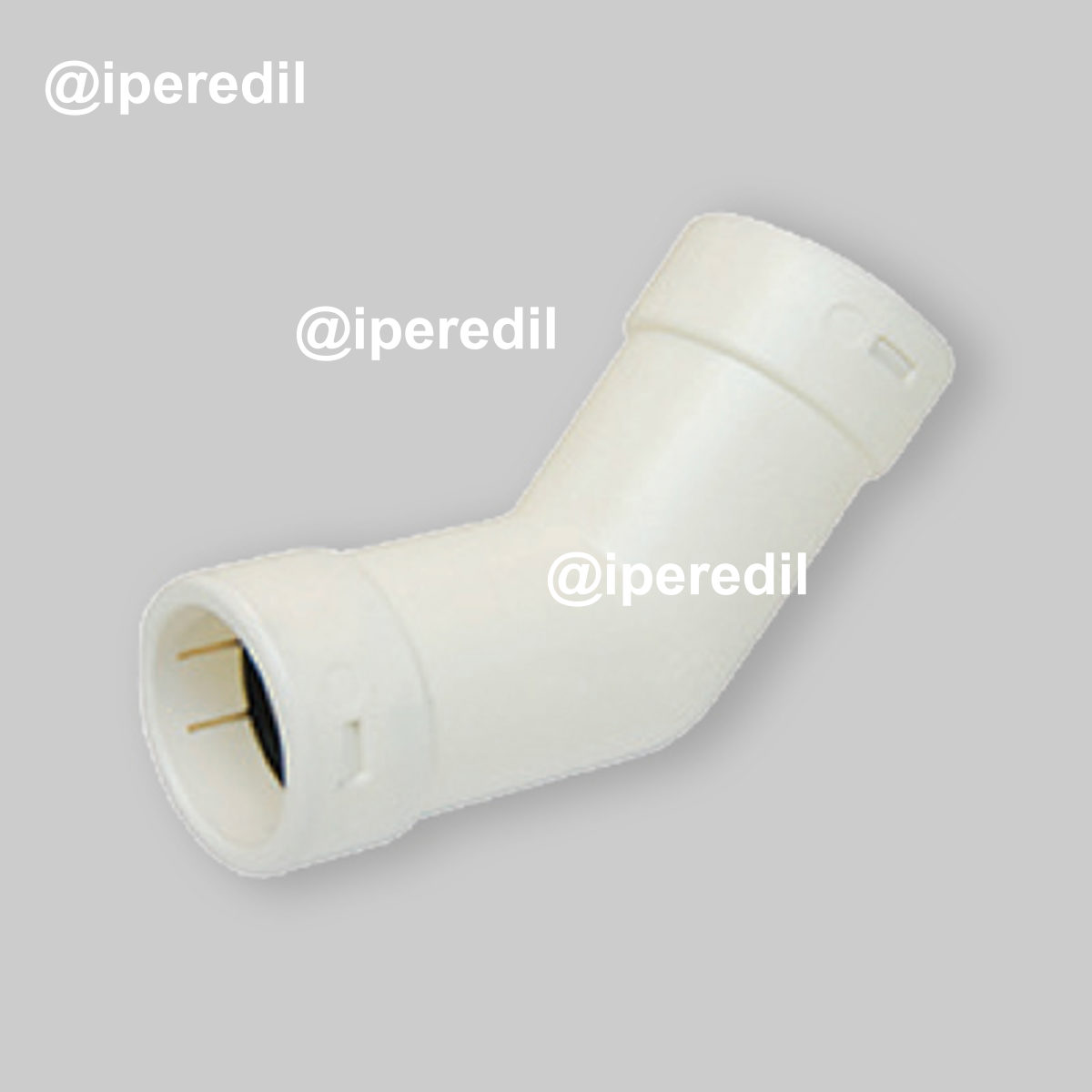 RACCORDO A 45° PER TUBO RIGIDO SCARICO CONDENSA Ø20 F/F