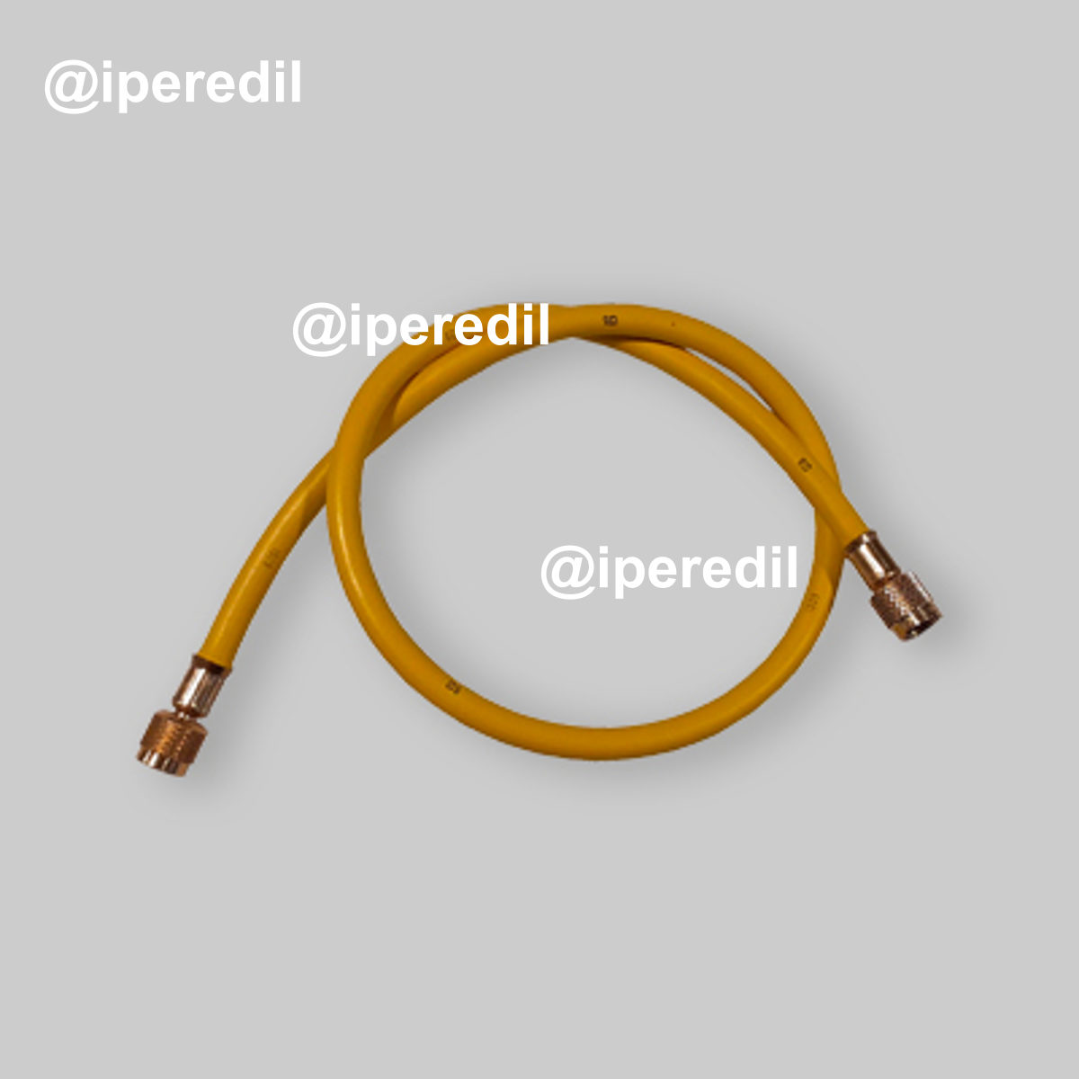 TUBO FLESSIBILE GIALLO PER GRUPPO MANOMETRICO-POMPA VUOTO 3/8"x1/4" - 90 cm