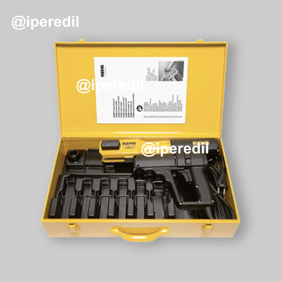 PRESSATRICE ELETTRICA MODELLO ACC-BASIC SENZA MATRICI Universale fino a Ø 110 mm