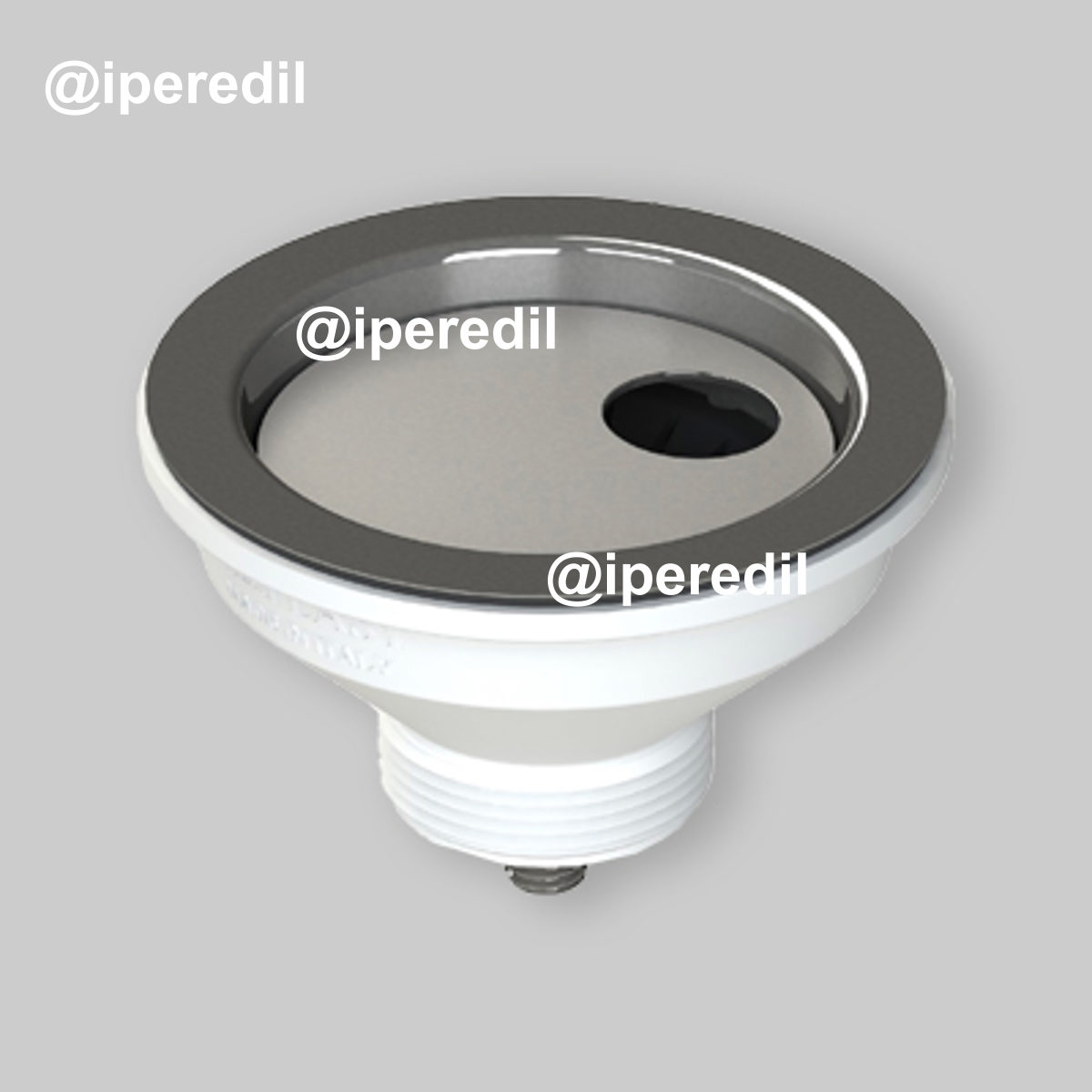 PILETTA "MERCURIO" PER LAVELLO CUCINA CON FORO Ø90 STP 1"1/2 x Ø114 mm