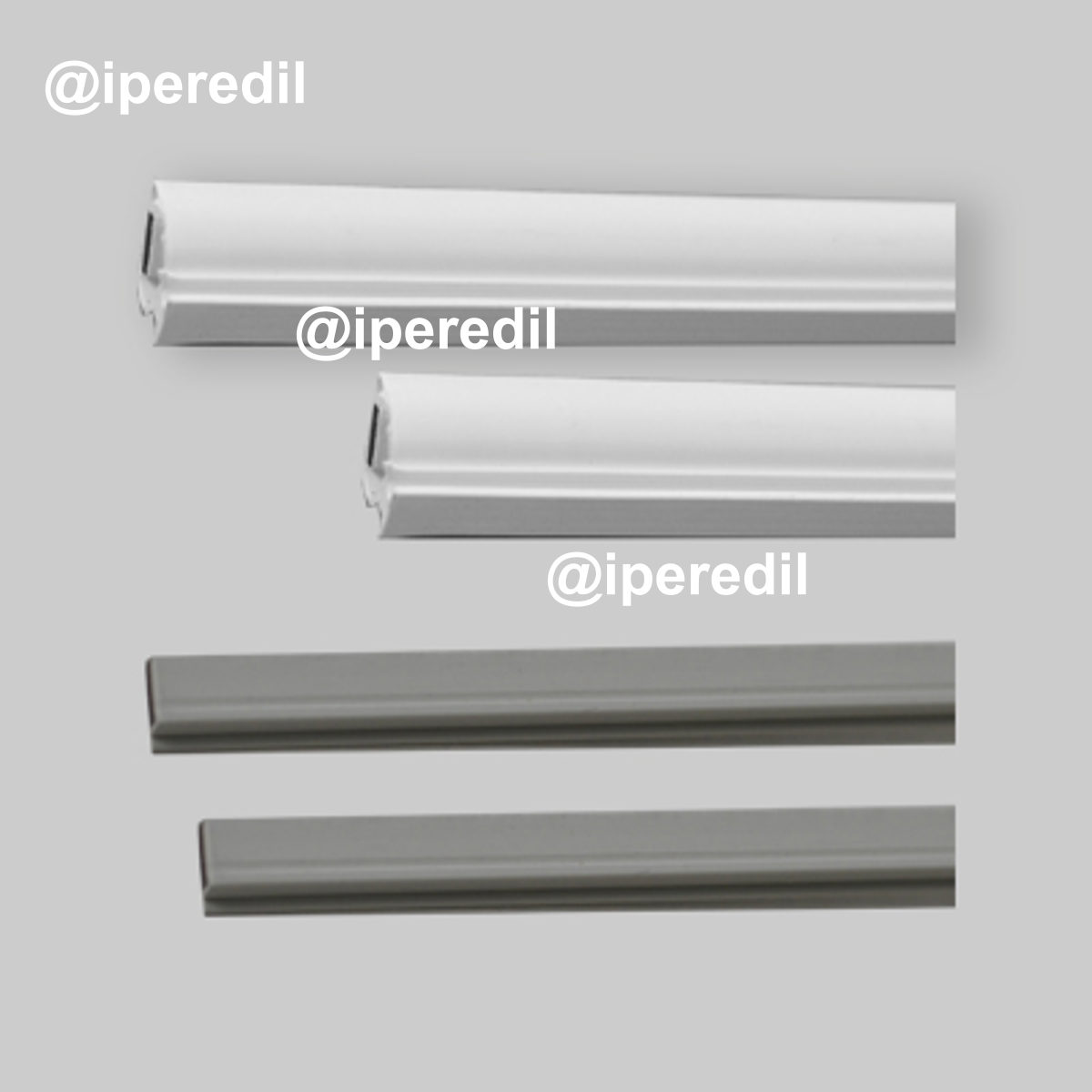 COPPIA DI MAGNETI DOCCIA "SMERALDA" Argento Lucido