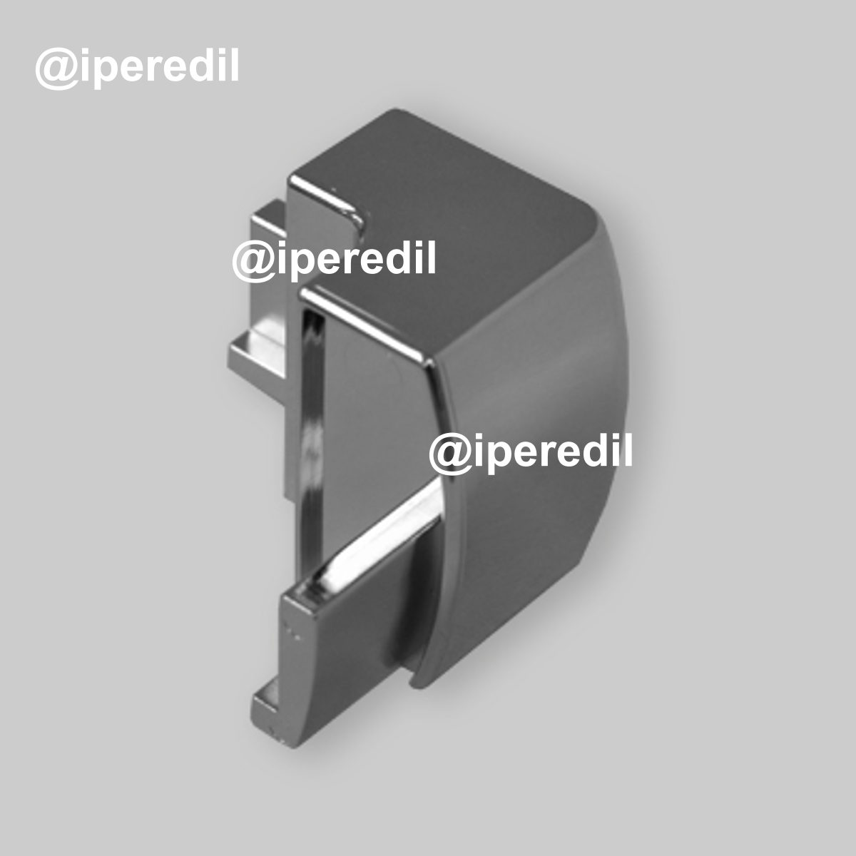 ANGOLARE DI GIUNZIONE PER BOX DOCCIA "TONGA" Argento Lucido