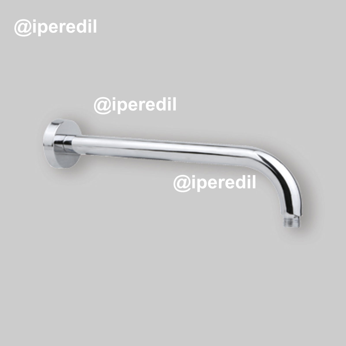 BRACCIO DOCCIA "MESSICO" IN ACCIAIO CROMATO 1/2" - 40 cm