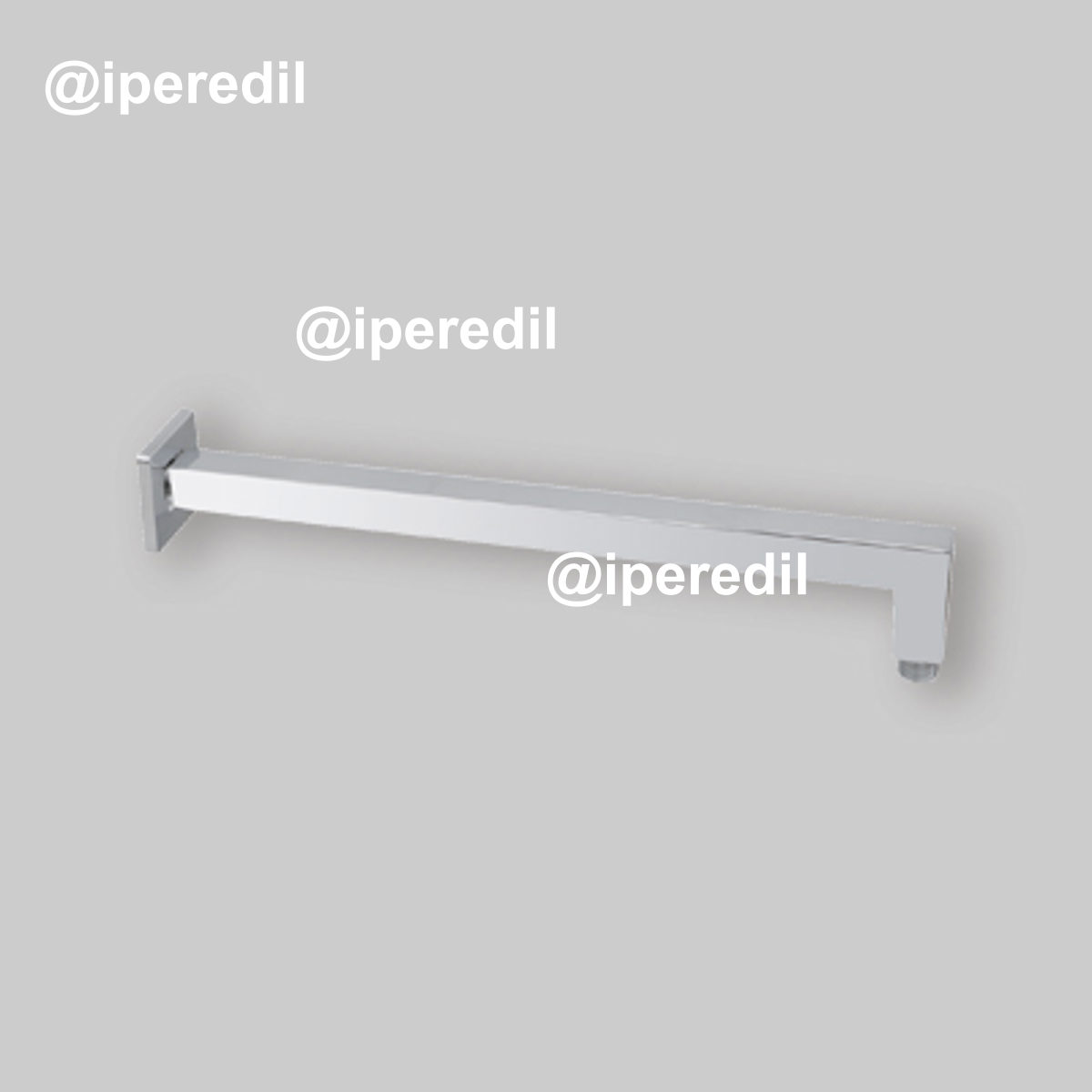 BRACCIO DOCCIA "DAMASCO" IN ACCIAIO CROMATO 1/2" - 40 cm