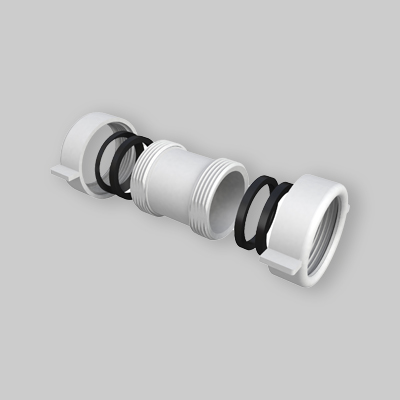 CONGIUNZIONE IN PP FEMMINA FEMMINA 1"1/2 40x40 mm 50