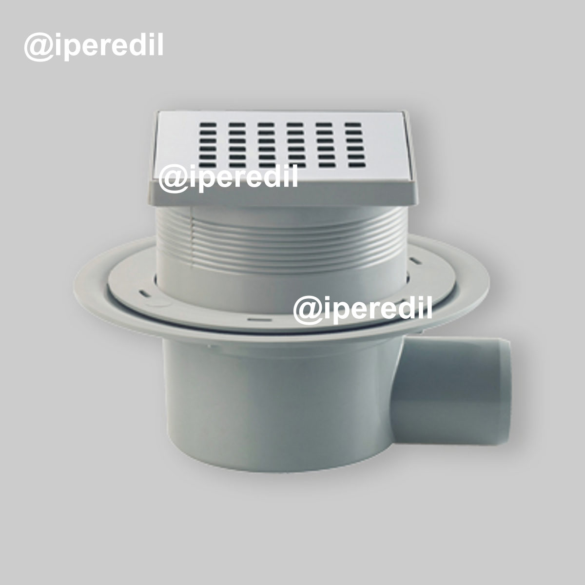 POZZETTO PER DOCCIA A PAVIMENTO "MINIFLOW Q" SQUARES 110x110 mm - Scarico Ø50