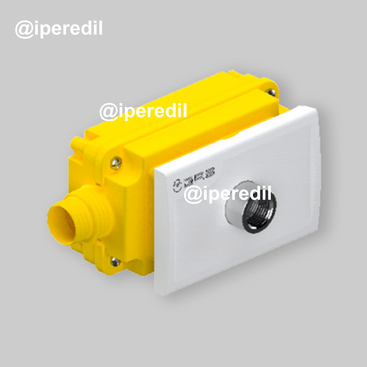 SCATOLA GAS DA INCASSO RK CON RACCORDO IN USCITA FIREBAG TECO DN15