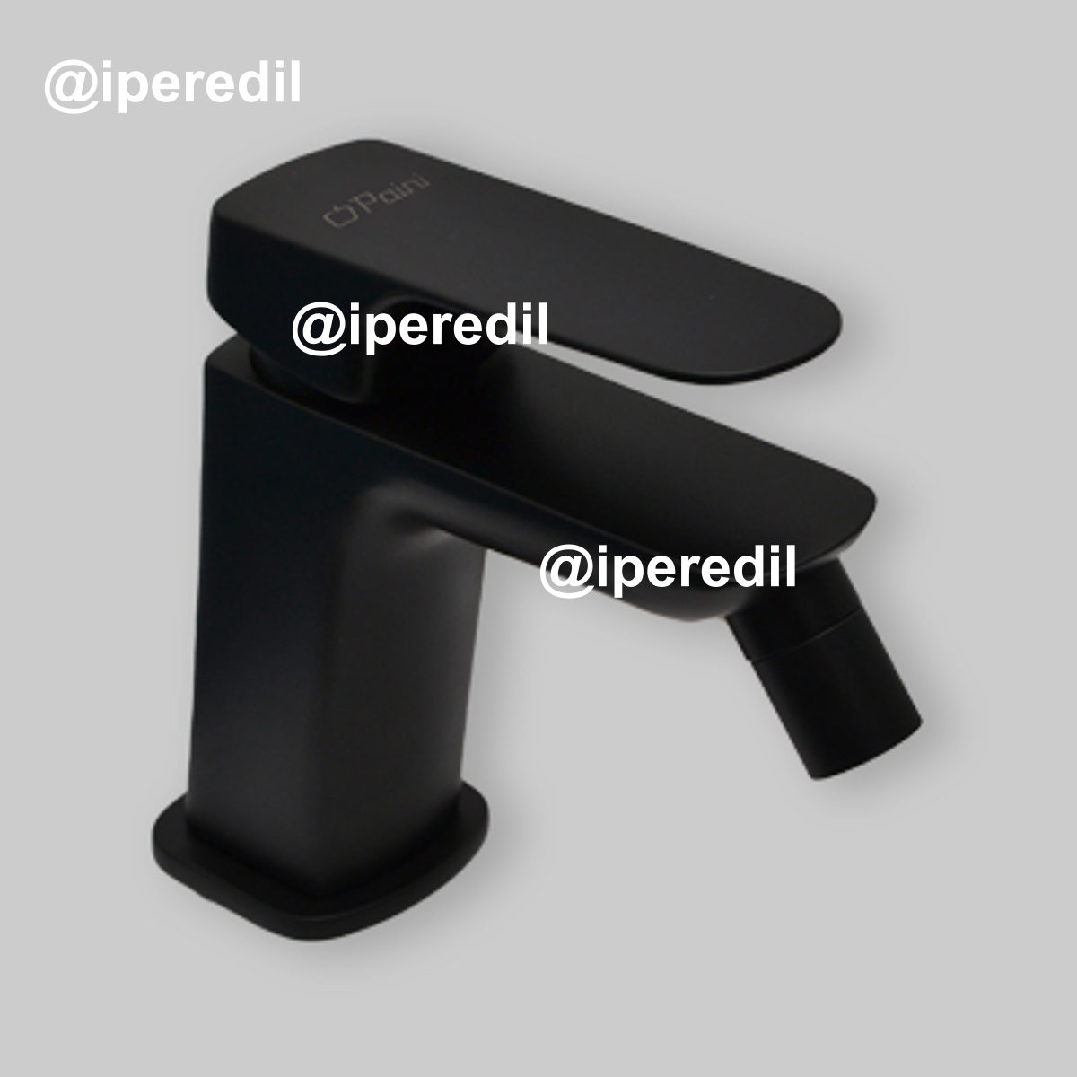 MISCELATORE BIDET "NOVE" Nero Opaco + Piletta 1"1/4