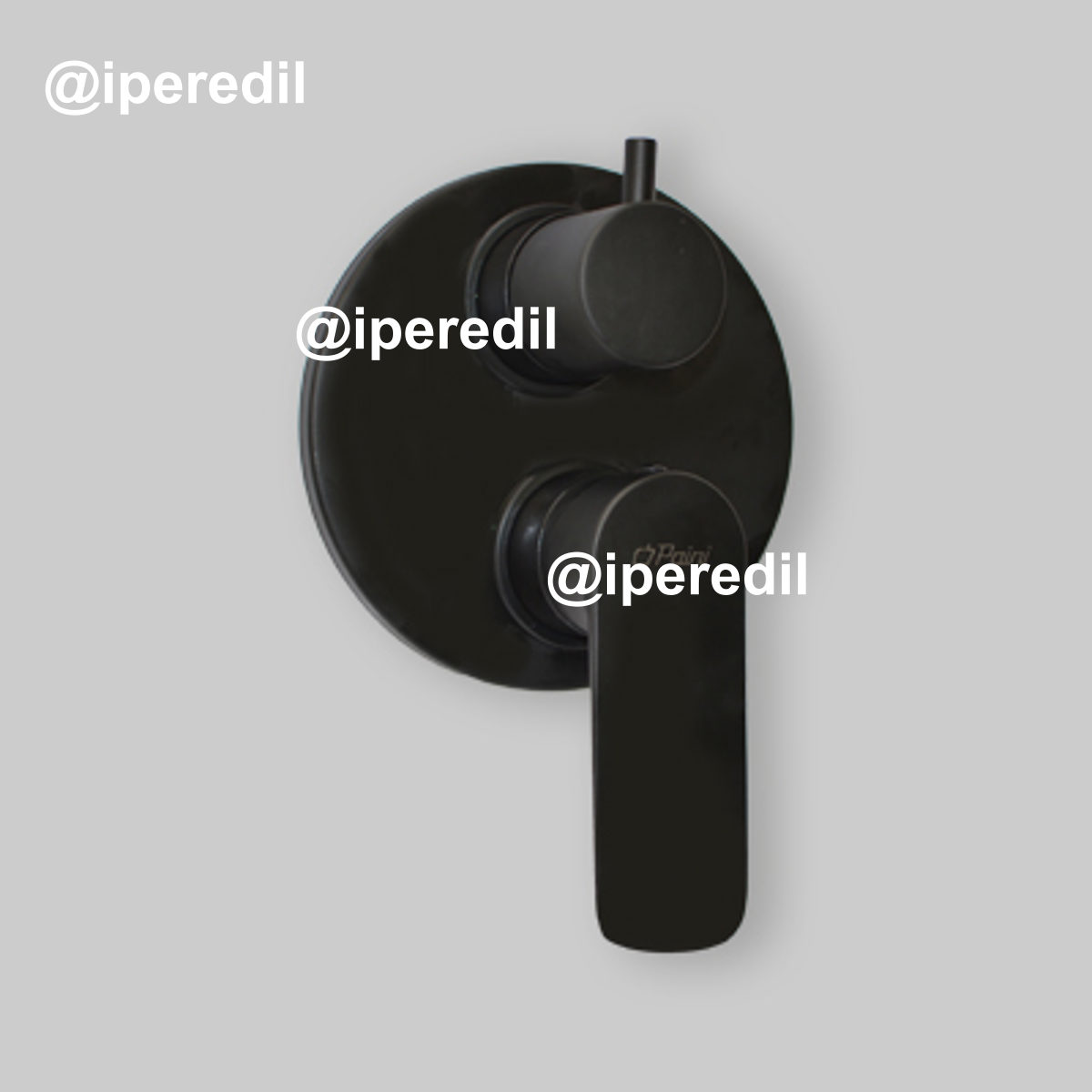 MISCELATORE DOCCIA INCASSO CON DEVIATORE "NOVE" Nero Opaco