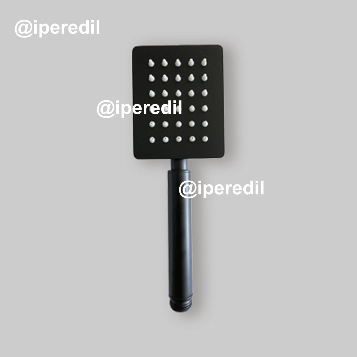 DOCCETTA MONOGETTO QUADRATA NERO OPACO 1/2"M