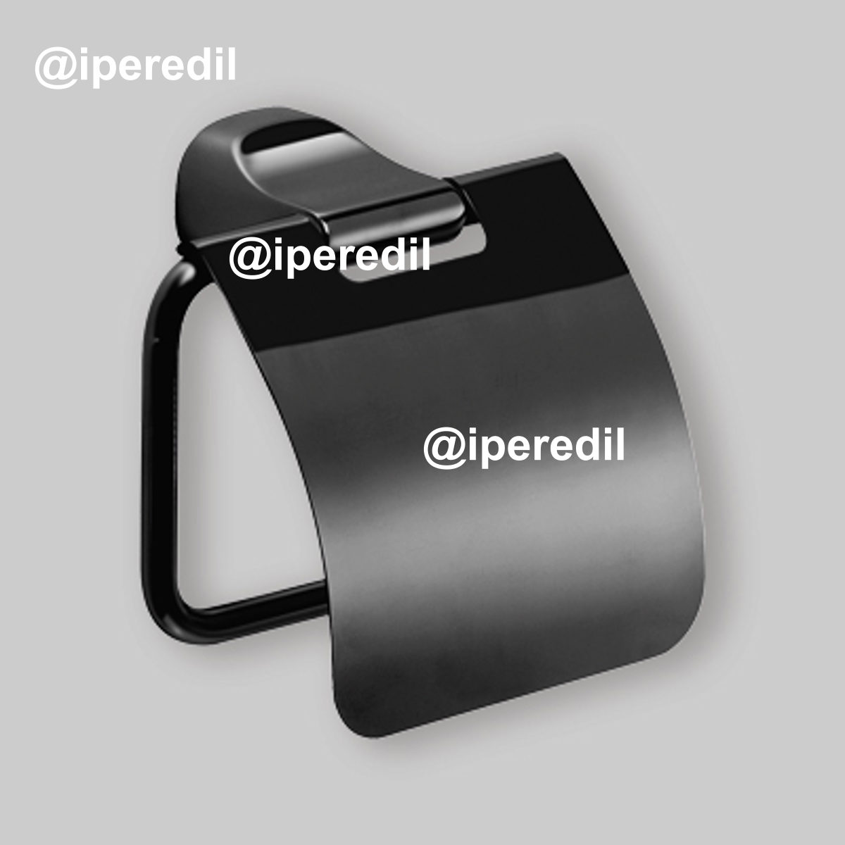 PORTAROTOLO COPERTO "STELVIO" Nero Opaco