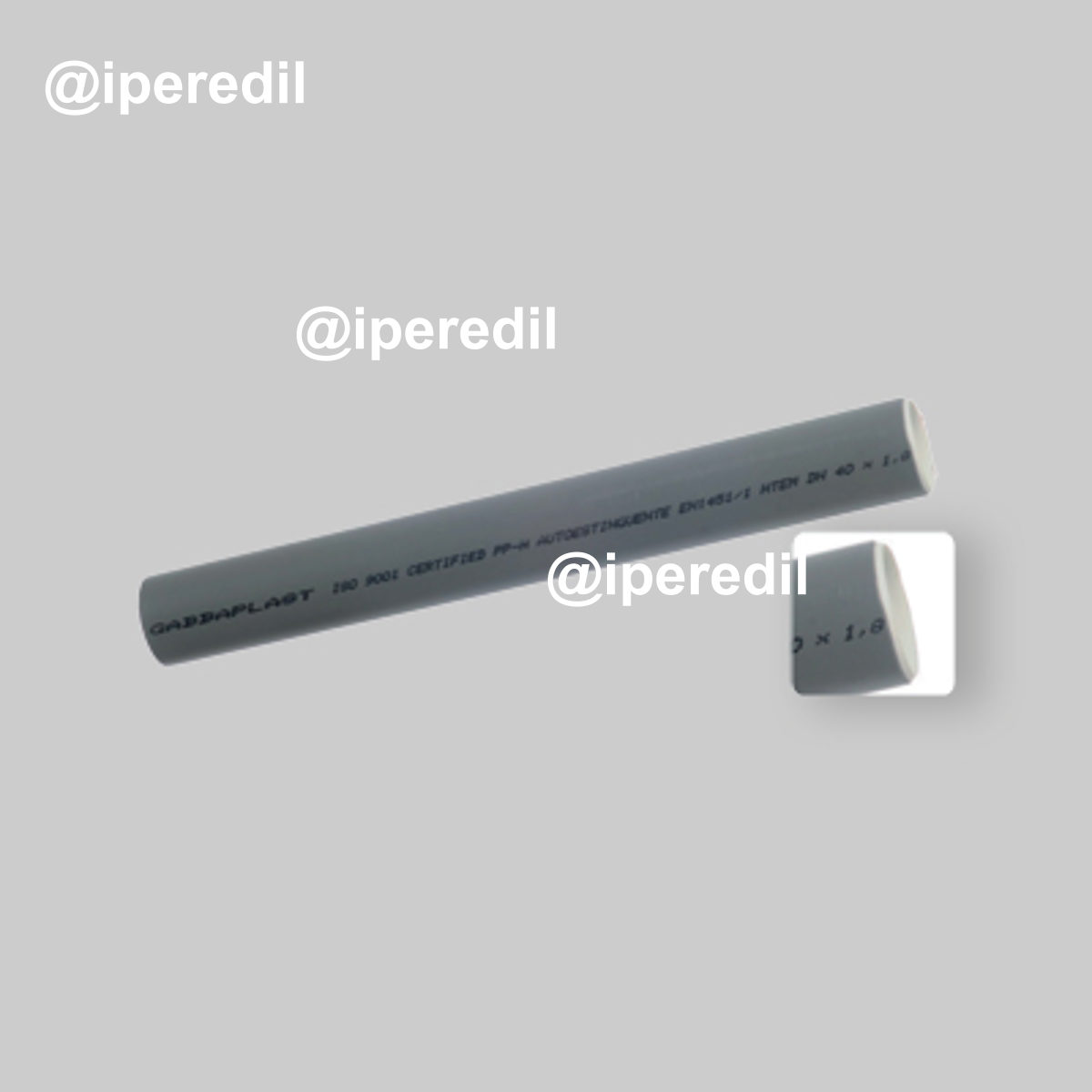 TUBO LISCIO STRATIFICATO AD INNESTO SENZA BICCHIERI "EUROPA" Ø90 mm x 3 mt. - 22400606