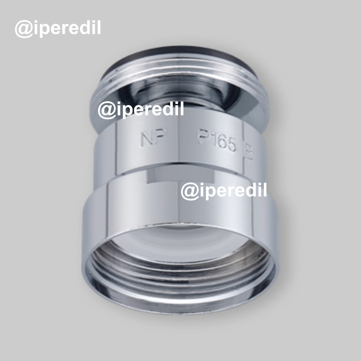 SNODO PER BIDET IN OTTONE CROMATO M24 x1" - F24 x1"