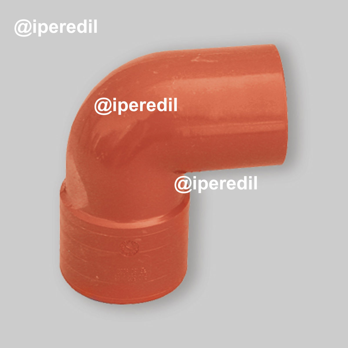 CURVA A 87,30° IN PVC ARANCIO Ø50 mm
