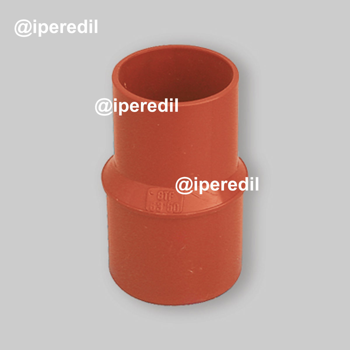 AUMENTO CON BICCHIERE IN PVC ARANCIO FØ63 x MØ80