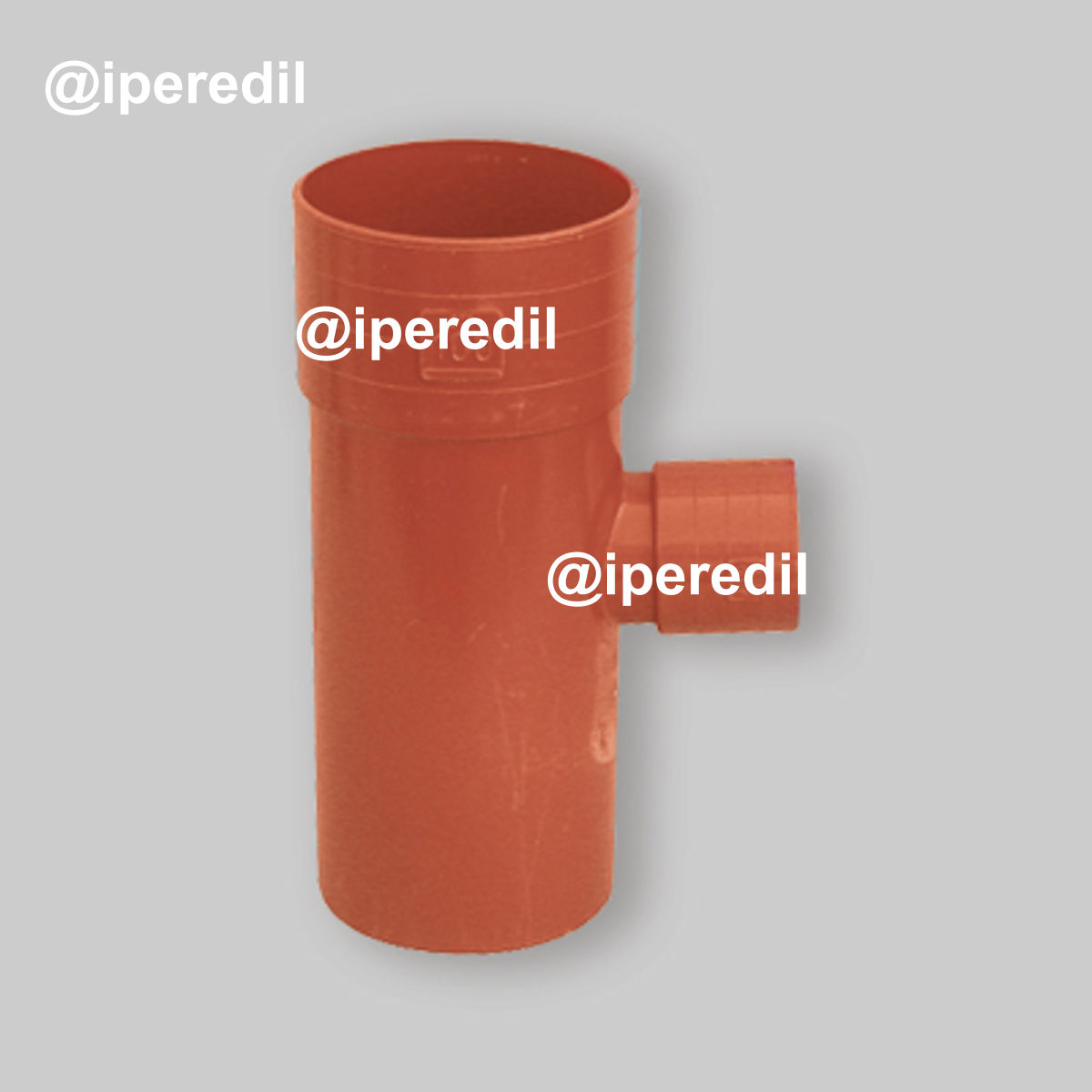 BRAGA RIDOTTA A 87,30° IN PVC ARANCIO Ø100 x Ø50 mm