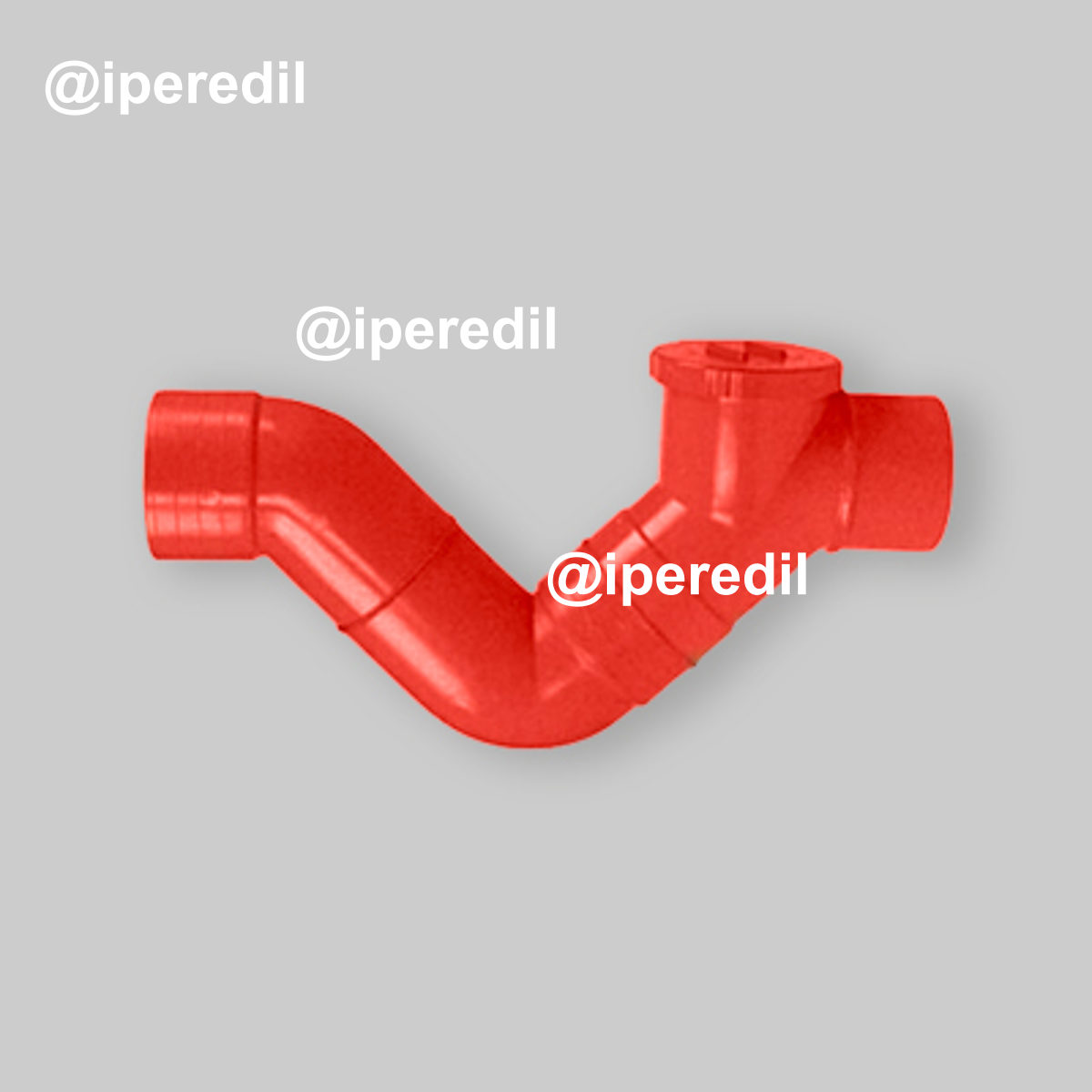 SIFONE FIRENZE 1 TAPPO ORIZZONTALE IN PVC ARANCIO Ø50 + Tappo Ø40 mm - 22504202