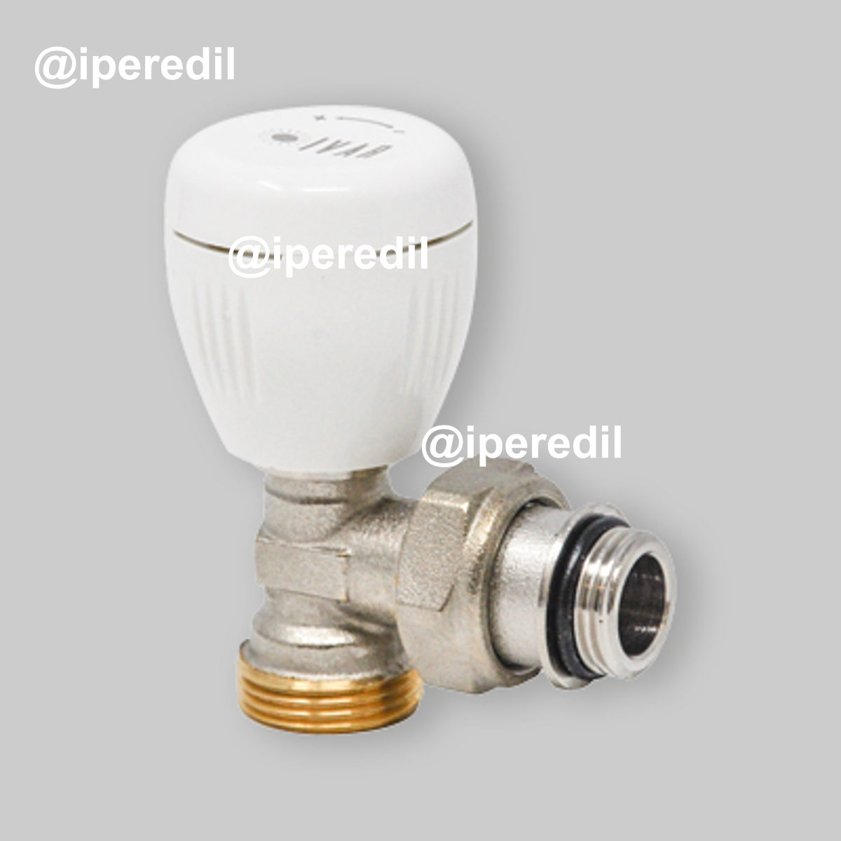 VALVOLA MANUALE A SQUADRA CON ATTACCO MASCHIO IVAR EUROK x 3/8" M O-ring