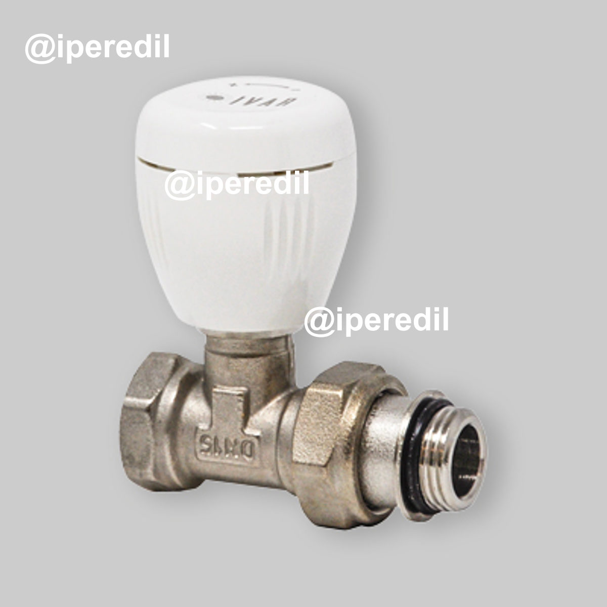 VALVOLA MANUALE DIRITTA CON ATTACCO FEMMINA IVAR 1/2" F x 1/2" M O-ring