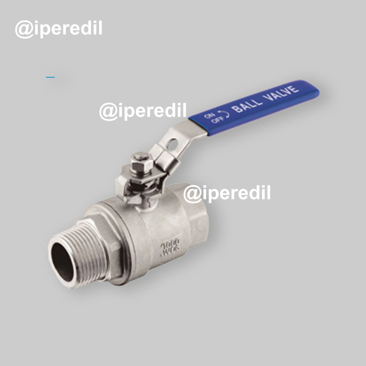 VALVOLA A SFERA MASCHIO/FEMMINA IN ACCIAIO INOX LUCCHETTABILE 3/4"