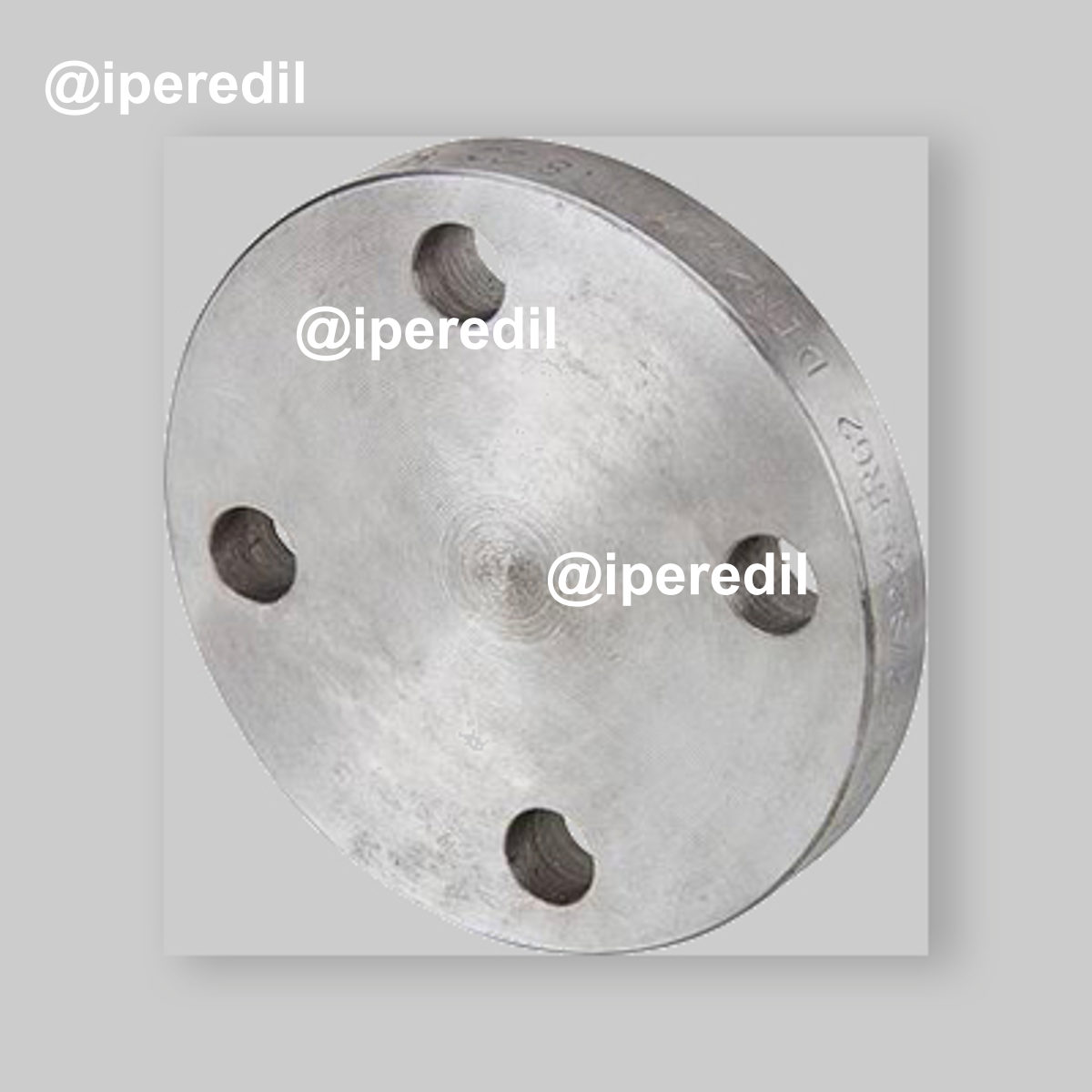 FLANGIA CIECA IN ACCIAIO AL CARBONIO A SALDARE 5" DN125 a 8 Fori - PN16