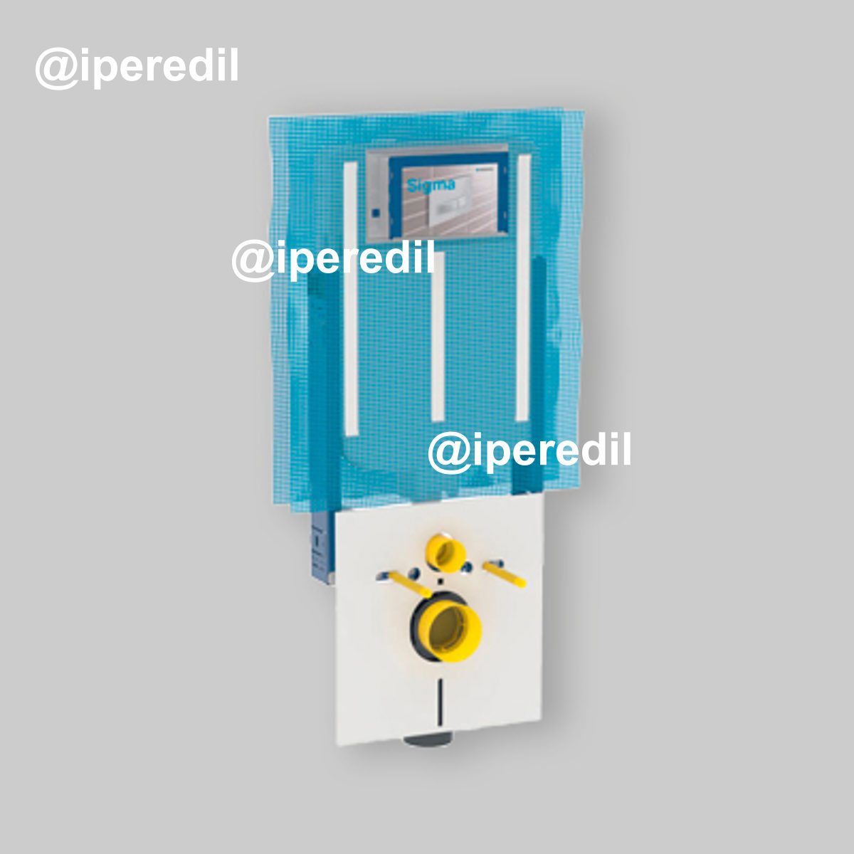 CASSETTA DI SCARICO A INCASSO "COMBIFIX SIGMA 8" Wc sospesi 109 cm