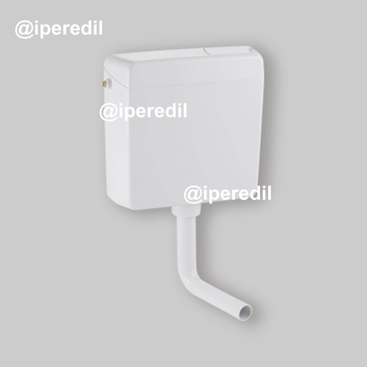 CASSETTA DI SCARICO A ZAINO "AP123" SINGOLO TASTO Bianca