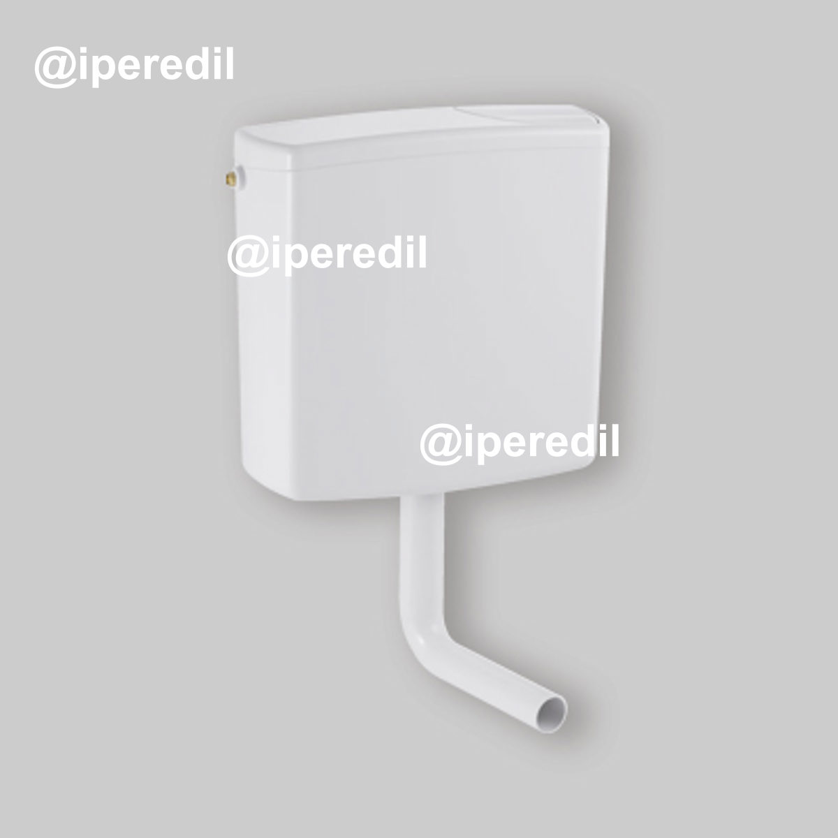 CASSETTA DI SCARICO A ZAINO "AP140" DOPPIO TASTO Bianca