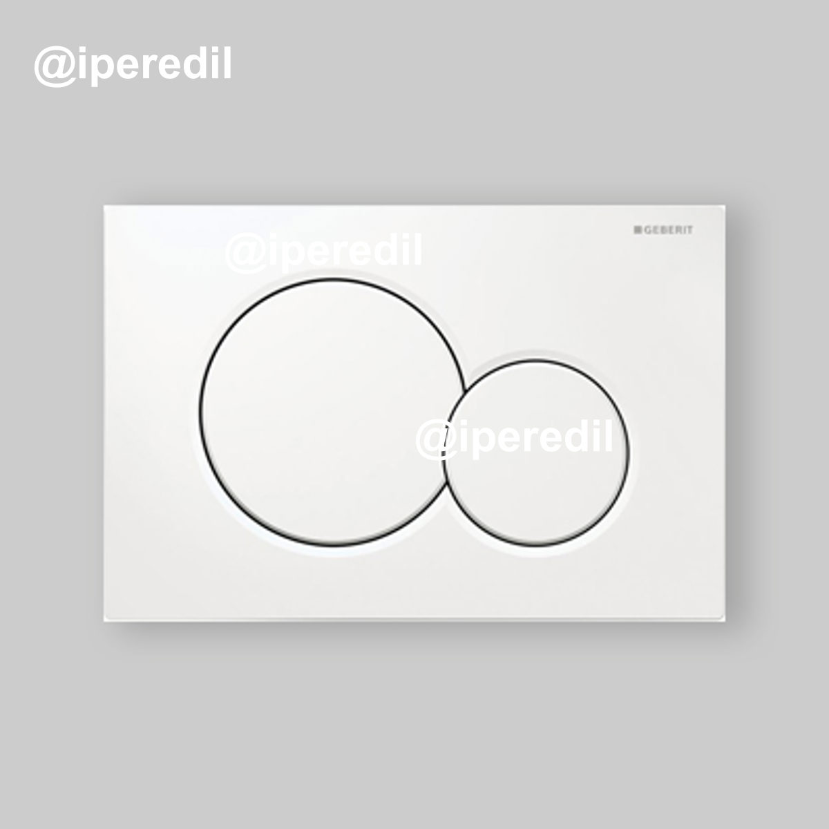 PLACCA DI COMANDO "SIGMA 01" BIANCA -