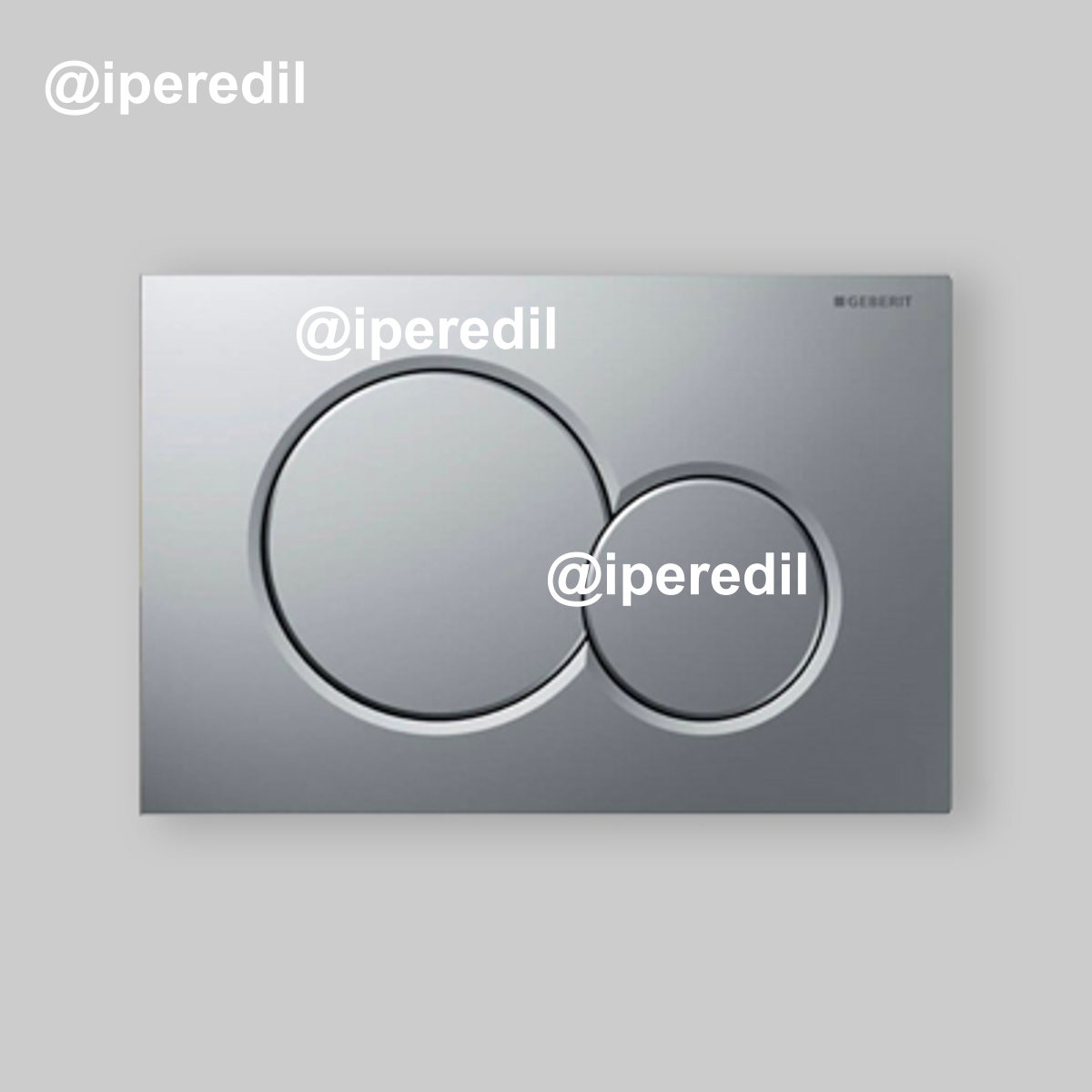 PLACCA DI COMANDO "SIGMA 01" Cromata