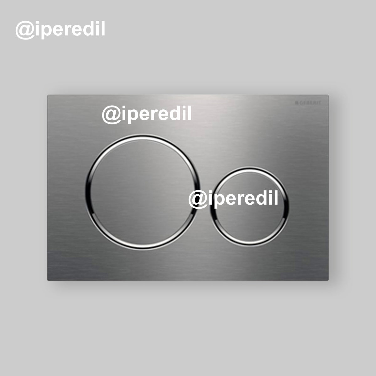 PLACCA DI COMANDO "SIGMA 20" Cromata/Satinata/Cromata