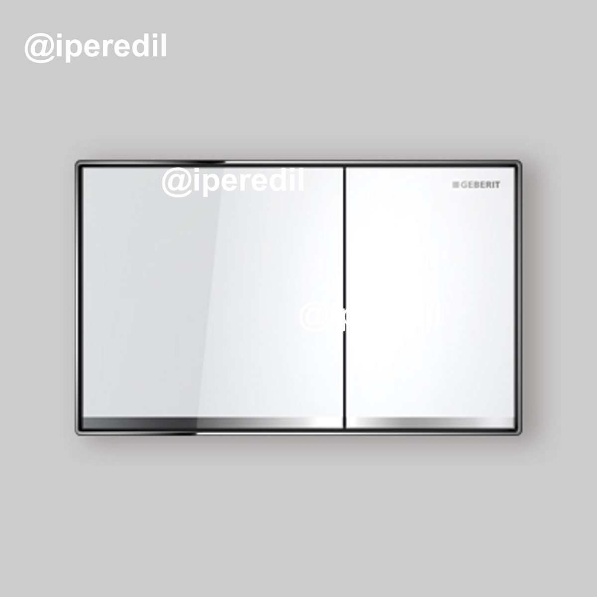 PLACCA DI COMANDO "SIGMA 60" FILO PARETE Vetro Nero