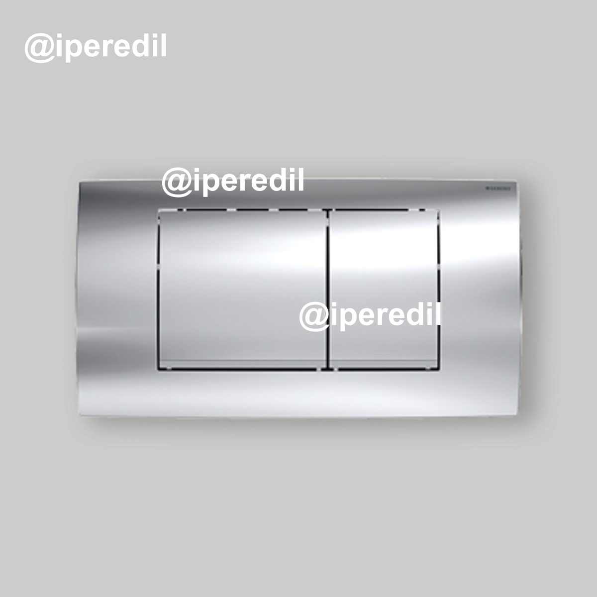 PLACCA DI COMANDO "TWINLINE 30" Bianco/Cromo/Bianco