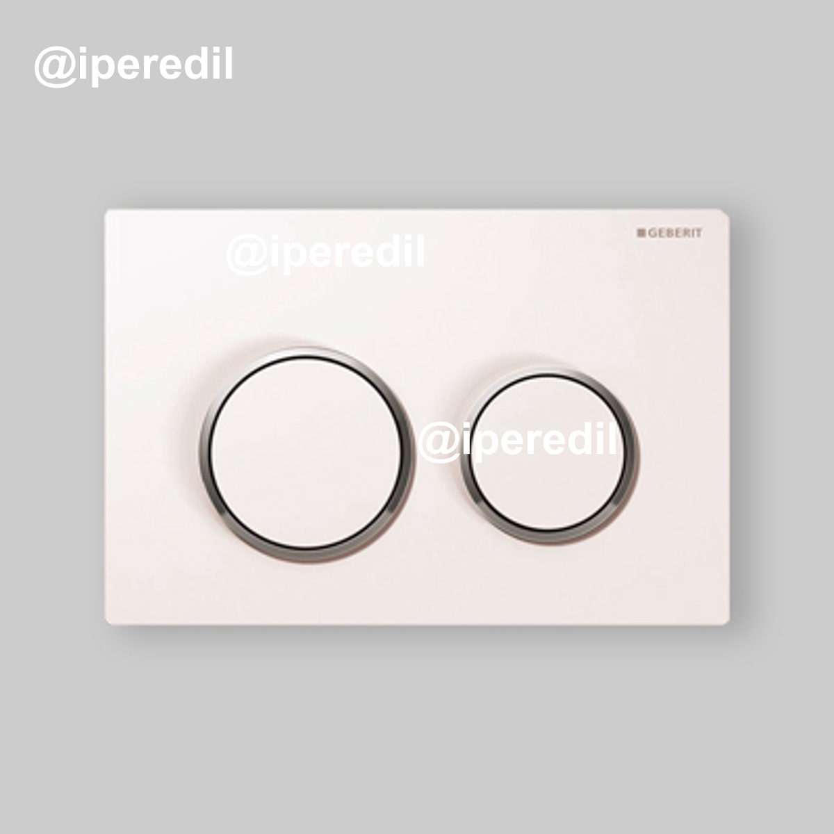PLACCA DI COMANDO "OMEGA 20" Bianco/ Bianco Opaco/ Bianco