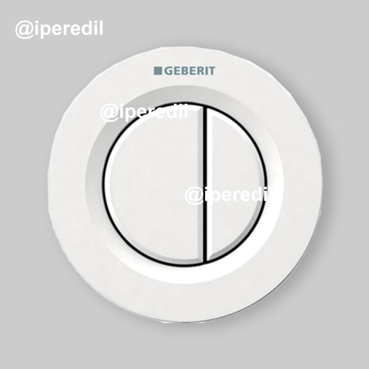 COMANDO PNEUMATICO DOPPIO TASTO VERSIONE INCASSO Bianco