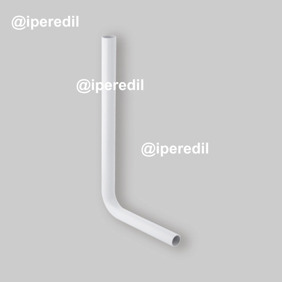 TUBO DI SCARICO BIANCO A MEDIA POSIZIONE PER CASSETTA A ZAINO Ø50x40 - L.65x35