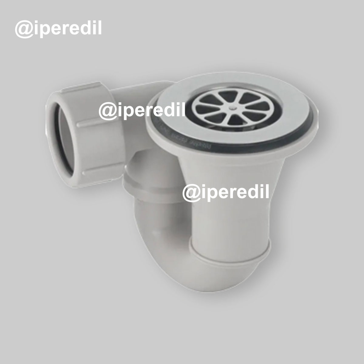 PILETTA DI SCARICO PER PIATTO DOCCIA Ø60 CON GRIGLIA Uscita Ø40 x H.125 mm