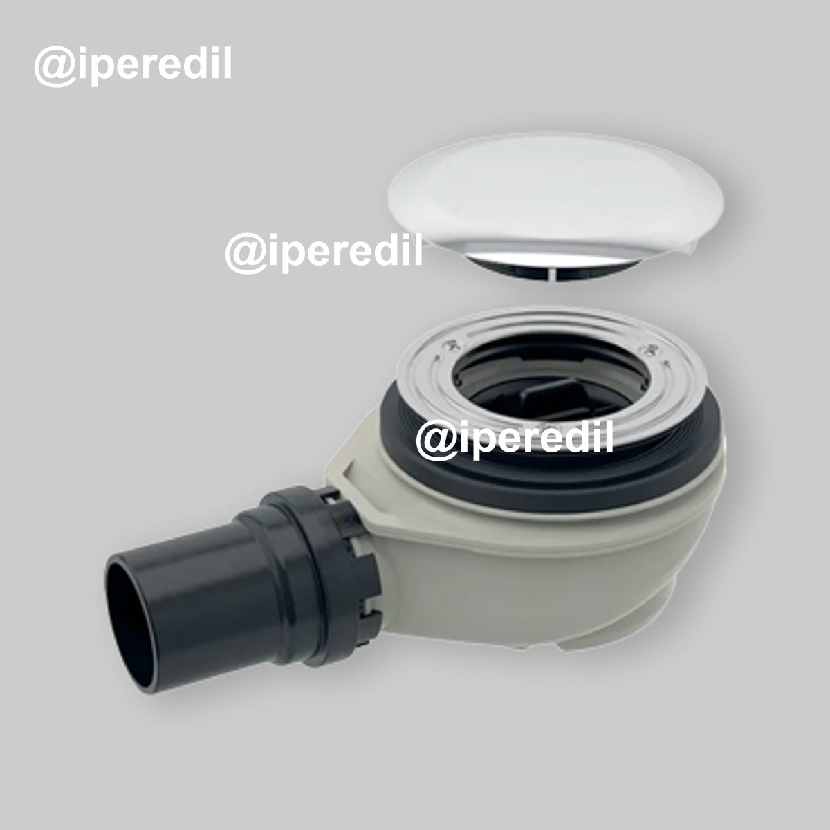 PILETTA DI SCARICO PER PIATTO DOCCIA Ø90 CON PIATTELLO Uscita Ø40 x H.78 mm